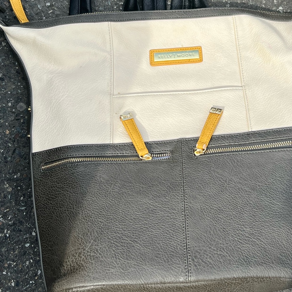 Kelly Moore Black and Cream Backpack